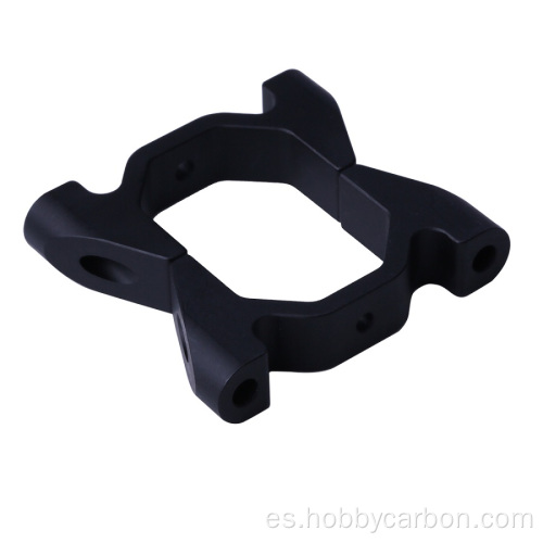 Abrazadera de tubo de 25 mm de aluminio CNC anodizado negro OEM